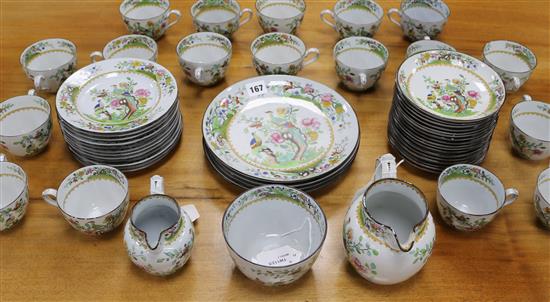 A Copeland Spode Asiatic Pheasant tea service, retailed by Soane & Smith, Oxford Street, (faults)